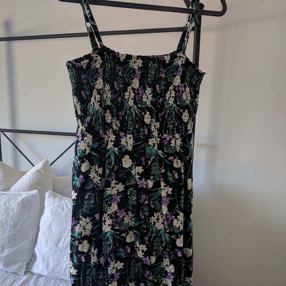 Smocked babydoll dress